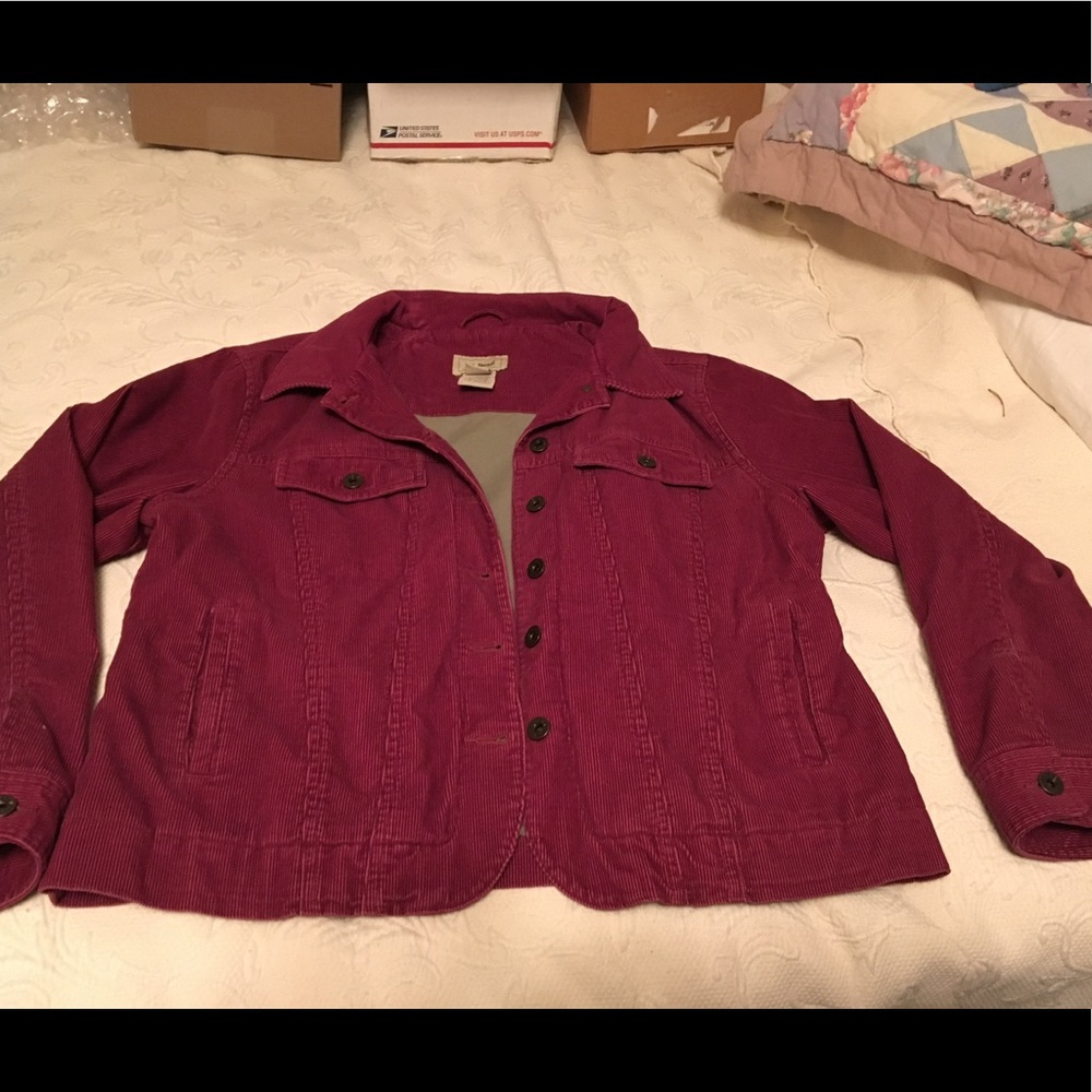 L l bean corduroy jean jacket